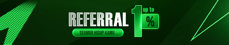 BONUS REFERRAL hingga 1%